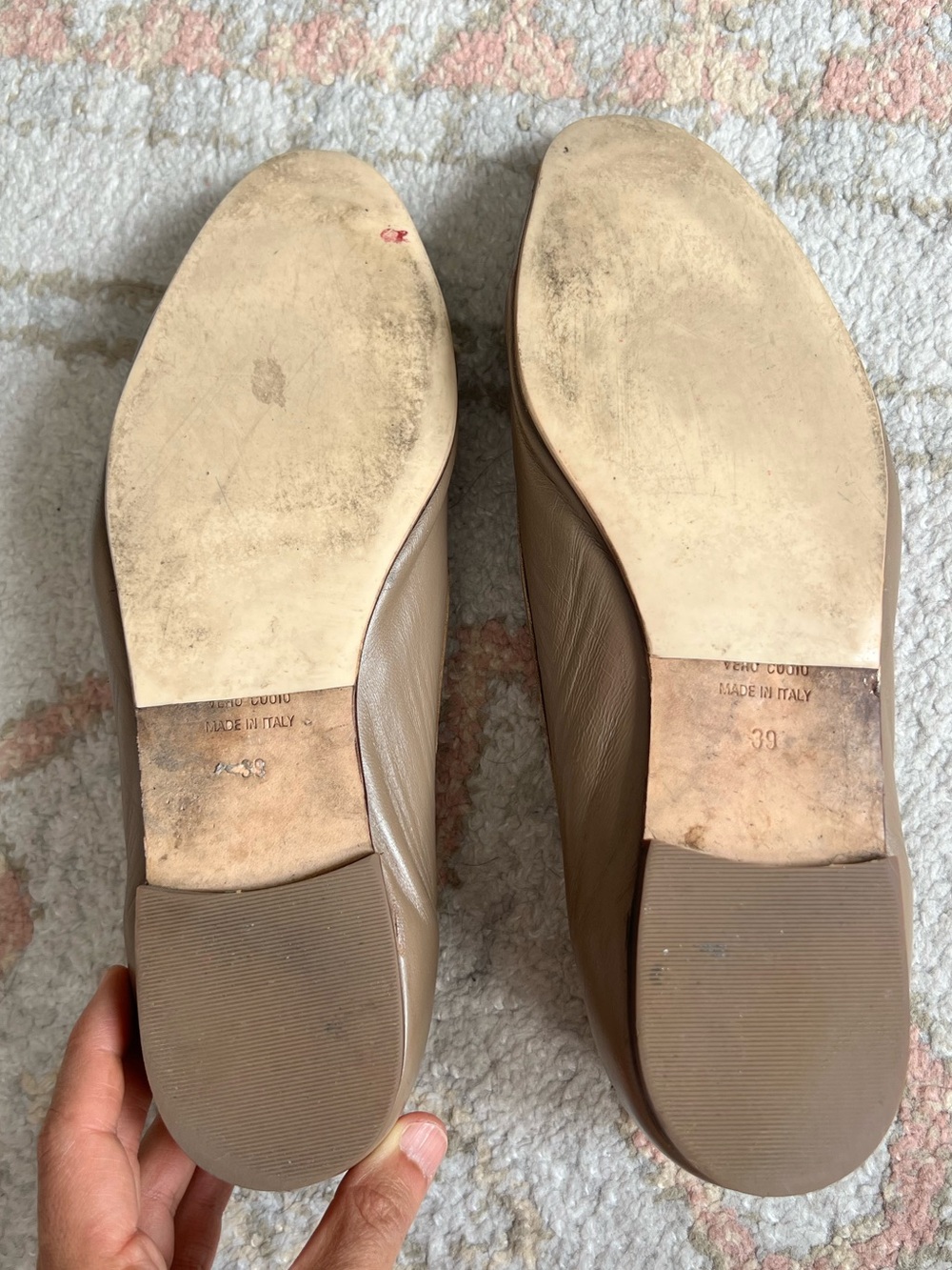 A. Soliani Como Ballet Flat in Taupe - Picture 5 of 9